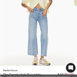 Denim Forum Farrah Wide Legged Jean 28L